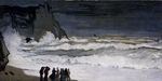  Клод Моне - Бурное море в Этрета. 1869г 131х66 cm